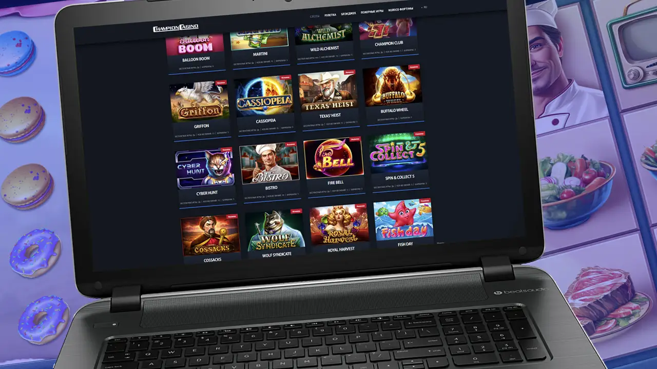 Каталог гральних автоматів Сhampion casino
